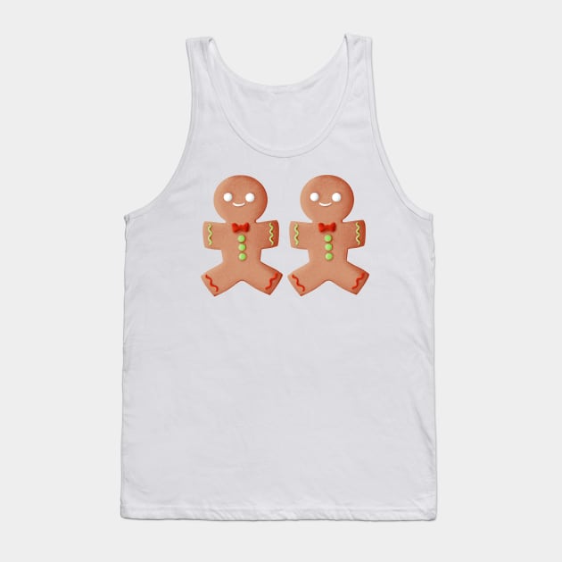 Gingerbread lgbt male couple Tank Top by Sgrel-art